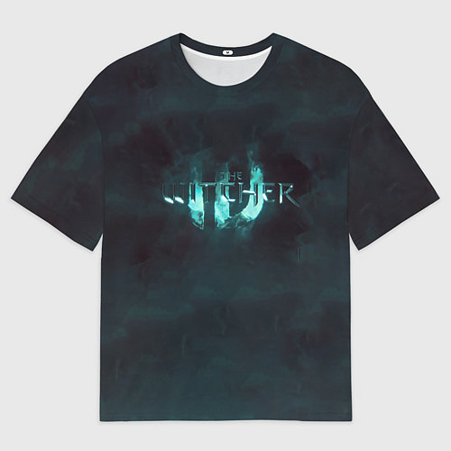 Мужская футболка оверсайз The Witcher логотип / 3D-принт – фото 1