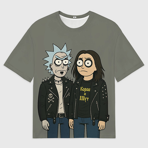 Мужская футболка оверсайз КиШ - Рик и Морти / 3D-принт – фото 1