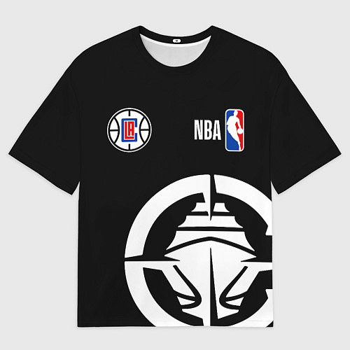 Мужская футболка оверсайз Клипперс - НБА команда / 3D-принт – фото 1