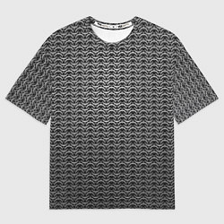 Футболка оверсайз мужская Стальная кольчуга воинов, цвет: 3D-принт