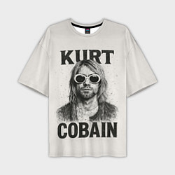 Мужская футболка оверсайз Kurt Cobain - grunge-art