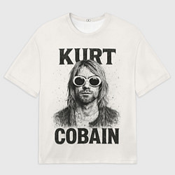 Мужская футболка оверсайз Kurt Cobain - grunge-art