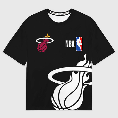 Мужская футболка оверсайз Miami Heat - NBA team / 3D-принт – фото 1