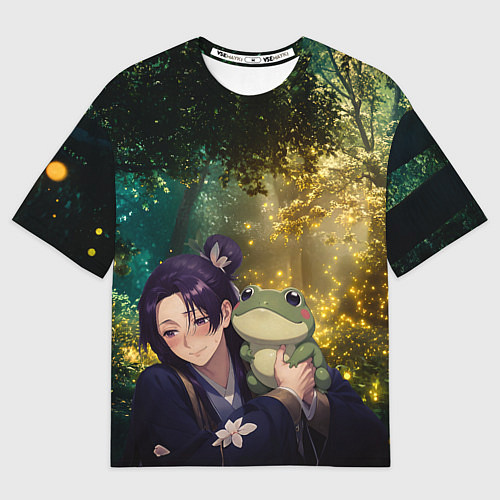 Мужская футболка оверсайз Жэньши и лягушка - Монолог Фармацевта / 3D-принт – фото 1