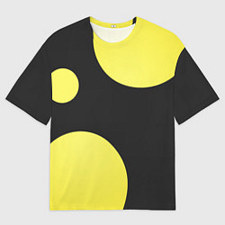 Мужская футболка оверсайз Лава лампа макро баланс абстракция