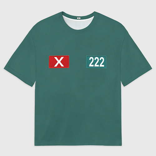 Мужская футболка оверсайз Игра кальмара 222 / 3D-принт – фото 1