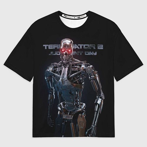 Мужская футболка оверсайз T-800 / 3D-принт – фото 1
