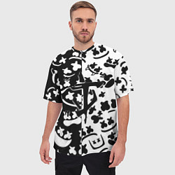 Футболка оверсайз мужская Doom x Marshmello pattern, цвет: 3D-принт — фото 2