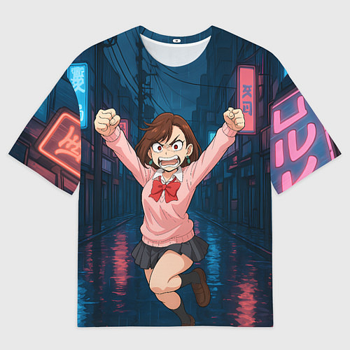 Мужская футболка оверсайз Сиратори Айра в ярости / 3D-принт – фото 1