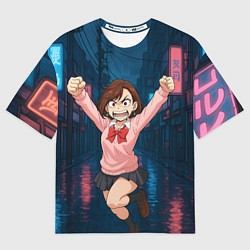 Мужская футболка оверсайз Сиратори Айра в ярости