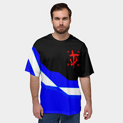 Футболка оверсайз мужская Doom sport geometry, цвет: 3D-принт — фото 2