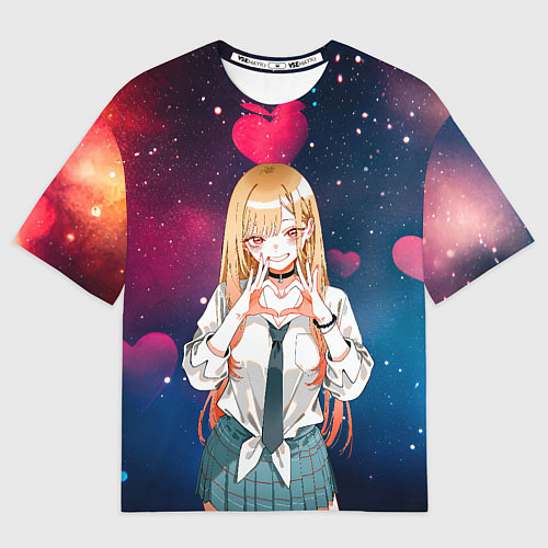 Мужская футболка оверсайз Марин Китагава с любовью - Эта фарфоровая кукла вл / 3D-принт – фото 1