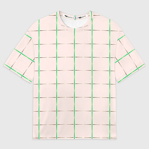 Мужская футболка оверсайз Color white stripes / 3D-принт – фото 1