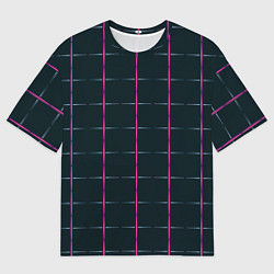 Футболка оверсайз мужская Color black stripes, цвет: 3D-принт