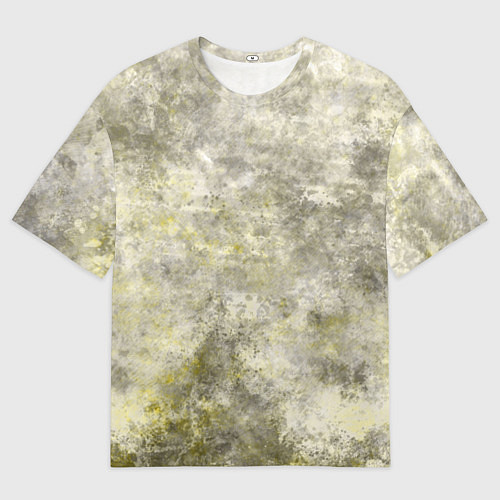 Мужская футболка оверсайз Абстракция - yellow acidic liquid / 3D-принт – фото 1