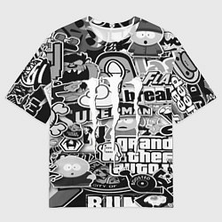 Мужская футболка оверсайз Monster energy trend black