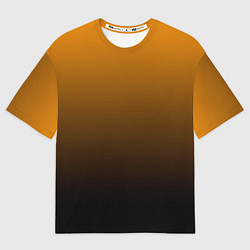 Мужская футболка оверсайз Orange gradient