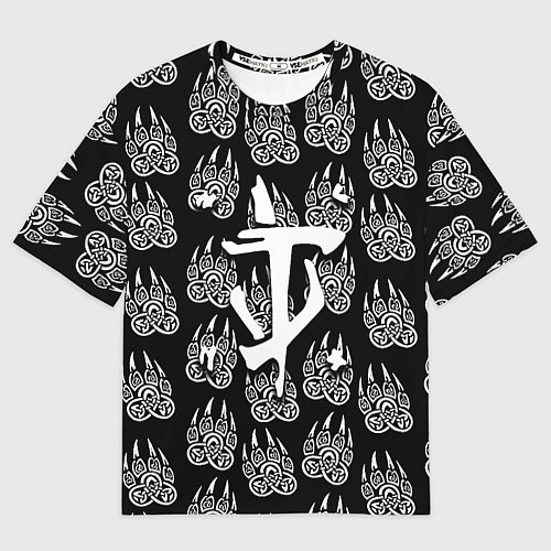 Мужская футболка оверсайз Doom хищник леса / 3D-принт – фото 1