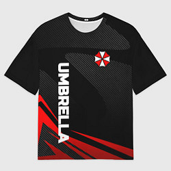 Футболка оверсайз мужская Umbrella - спорт, цвет: 3D-принт