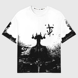 Футболка оверсайз мужская Doom демон марса, цвет: 3D-принт