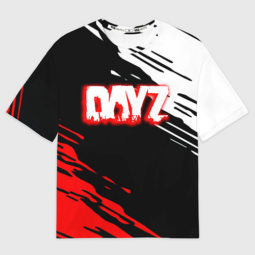 Мужская футболка оверсайз Dayz краски штрихи / 3D-принт – фото 1