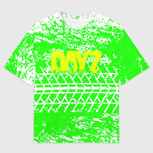 Мужская футболка оверсайз Dayz кислотные шипы / 3D-принт – фото 1