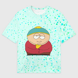 Мужская футболка оверсайз Эрик Картман довольный