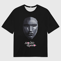Футболка оверсайз мужская Squid Game маска, цвет: 3D-принт