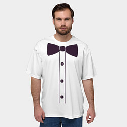 Футболка оверсайз мужская Рубашка с бабочкой, цвет: 3D-принт — фото 2