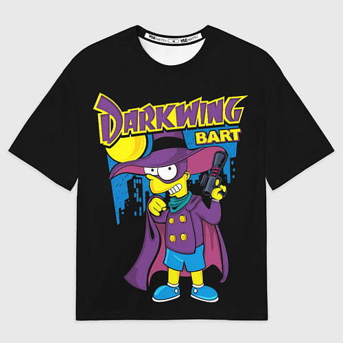 Мужская футболка оверсайз Darkwing Bart / 3D-принт – фото 1