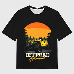 Мужская футболка оверсайз Внедорожники, offroad