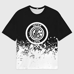 Футболка оверсайз мужская Inter краски, цвет: 3D-принт