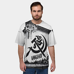 Футболка оверсайз мужская Серп и молот - авангард, цвет: 3D-принт — фото 2
