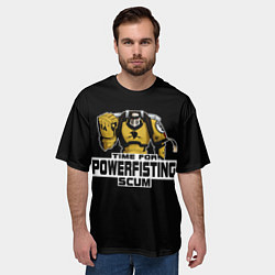 Футболка оверсайз мужская Power Fist, цвет: 3D-принт — фото 2