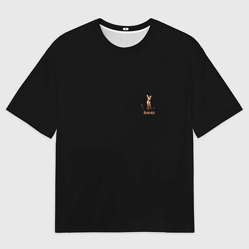 Мужская футболка оверсайз Bambi / 3D-принт – фото 1