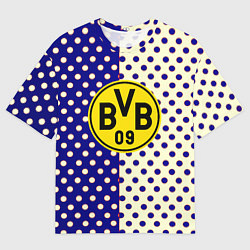 Футболка оверсайз мужская Borussia точки текстура, цвет: 3D-принт