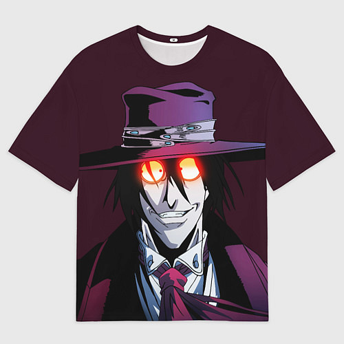 Мужская футболка оверсайз Hellsing - Алукард / 3D-принт – фото 1