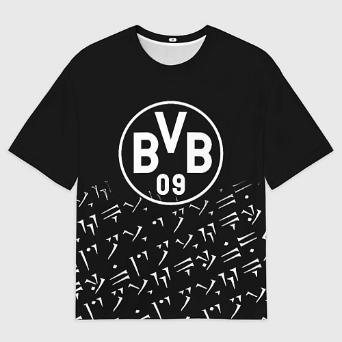 Мужская футболка оверсайз Borussia хищник стиль / 3D-принт – фото 1