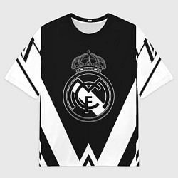 Мужская футболка оверсайз Real Madrid геометрия спорт