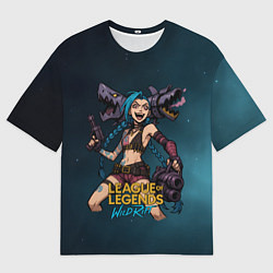 Мужская футболка оверсайз League of Legends Jinx