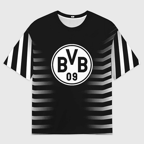 Мужская футболка оверсайз Ювентус геометрия полосы / 3D-принт – фото 1