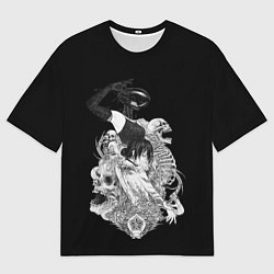 Мужская футболка оверсайз Резе демон бомба Человек бензопила