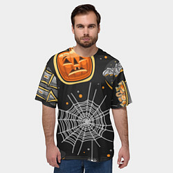 Футболка оверсайз мужская Атмосфера хэллоуина, цвет: 3D-принт — фото 2