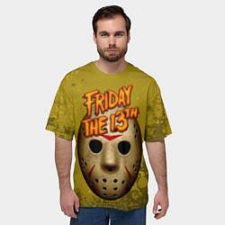 Футболка оверсайз мужская Джейсон Вурхиз, цвет: 3D-принт — фото 2