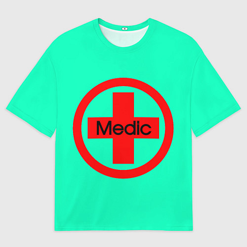 Мужская футболка оверсайз Medic / 3D-принт – фото 1