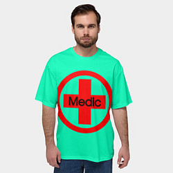 Футболка оверсайз мужская Medic, цвет: 3D-принт — фото 2
