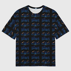 Мужская футболка оверсайз Happy halloween pattern