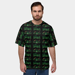Футболка оверсайз мужская Halloween pattern, цвет: 3D-принт — фото 2