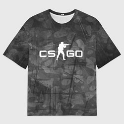 Мужская футболка оверсайз Эмблема CS GO