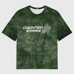 Мужская футболка оверсайз Эмблема CS2